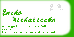 eniko michalicska business card